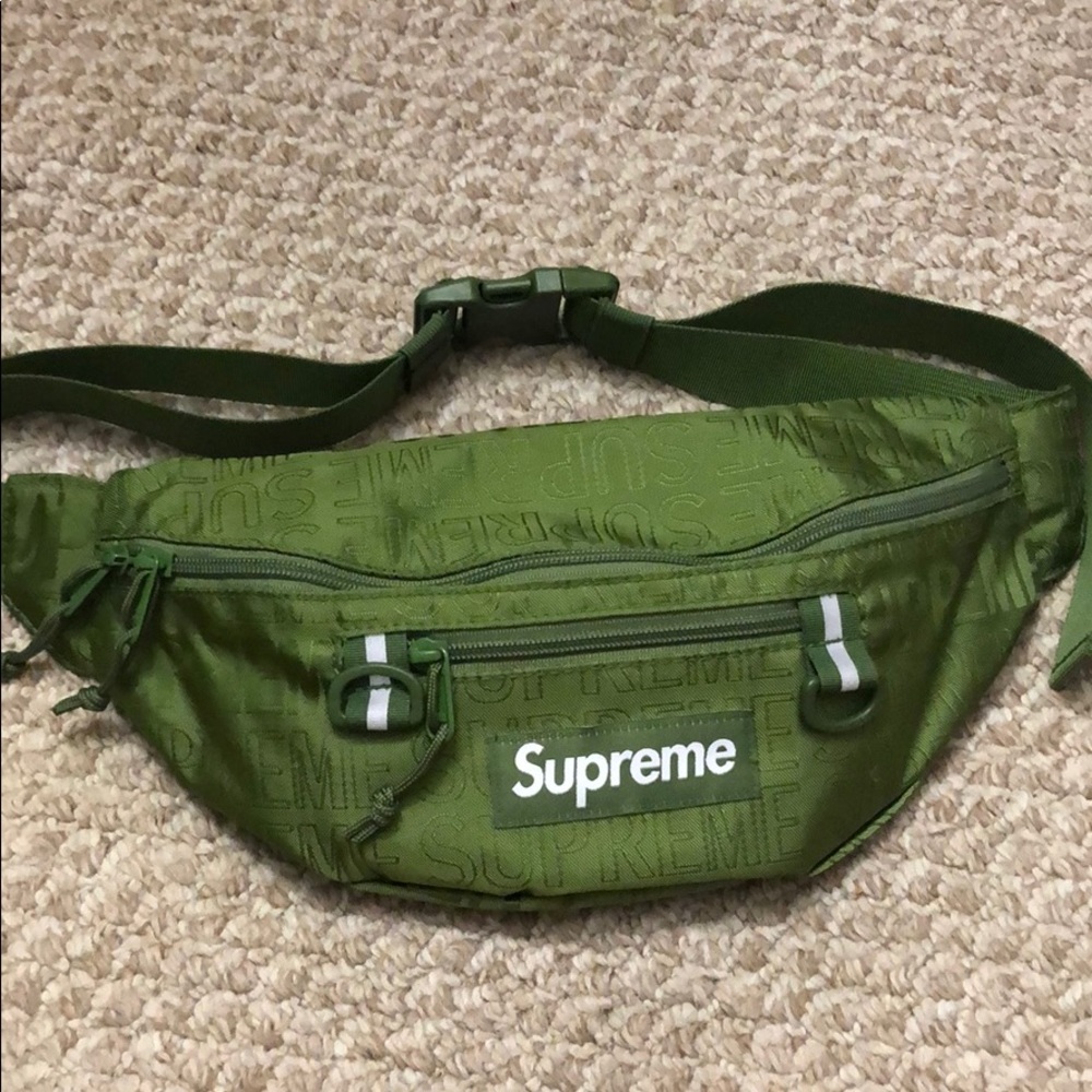 Supreme unisex olive waist bag
